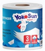 Туалетная бумага 3-х слойная 40 м. 1 рулон. (блок 10шт.)