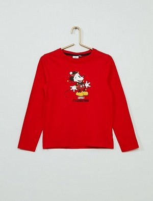 Рождественская футболка 'Микки Маус'