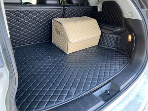 Органайзер M Средний Эко Кожа в багажник авто Бежевый Akuma