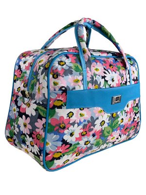 Тканевая женская сумка для фитнеса с принтом цветов, мультицвет