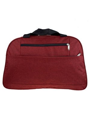 Багажная женская сумка из текстиля, цвет бордовый
