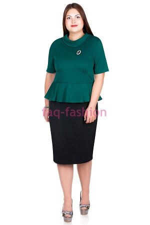 Платье БР Faith Зеленый+черный