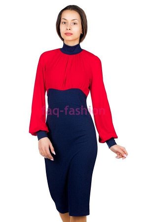 Платье МР Tasita Красный+Темно-синий