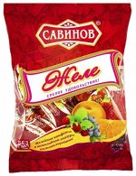Конфеты 9302 Савинов желейные со вкусом арбуза 180гр*12/Савинов