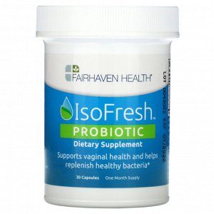 Fairhaven Health, IsoFresh, пробиотик, для баланса в женском организме, 30 капсул