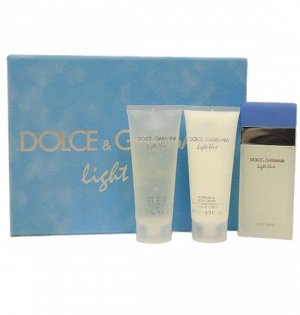 DOLCE&GABBANA LIGHT BLUE lady set (50edt+50b/l+50sh/g) набор