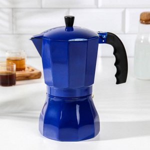 Кофеварка гейзерная «Белланто», на 9 чашек, цвет синий