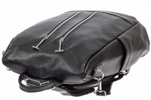 Рюкзак-трансформер из экокожи, цвет чёрный