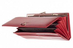 Полноразмерный женский кошелёк с ювелирным украшением, цвет бордовый