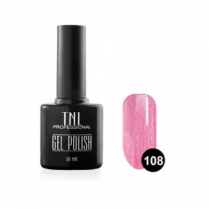 Цветной гель-лак "TNL" №108 - розовый блеск (10 мл.)