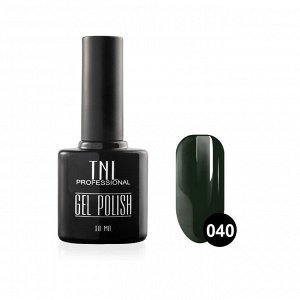 Цветной гель-лак "TNL" №040 - черно-зеленый (10 мл.)