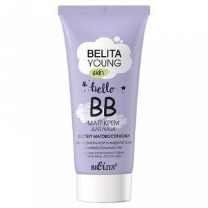 Крем ВВ-matt для лица для нормальной и жирной кожи Belita Young Skin 30мл.