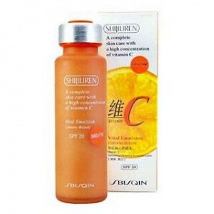 SHIJILIREN Vit C care  refreshing whitening sunscreen lotion