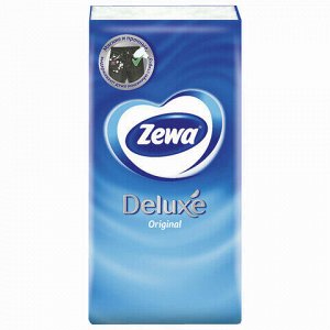 Платки носовые ZEWA Deluxe, 3-х слойные, 10 шт. х (спайка 10 пачек), 51174