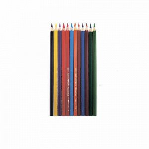 Карандаши цветные акварельные художественные 12 ЦВЕТОВ KOH-I-NOOR "Mondeluz", 3,8 мм, заточенные, 3722/12, 3722012008BL