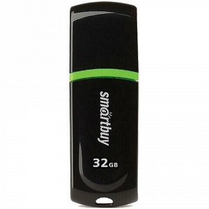 Флеш-диск 32 GB, SMARTBUY Paean, USB 2.0, черный, SB32GBPN-K
