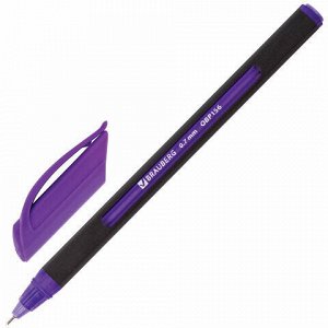 Ручка шариковая масляная BRAUBERG "Extra Glide Soft Color", СИНЯЯ, узел 0,7 мм, линия письма 0,35 мм, 142928