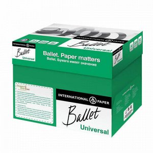 Бумага офисная BALLET UNIVERSAL, А4, 80 г/м2, 500 л., марка С, ColorLok, International Paper, белизна 146%