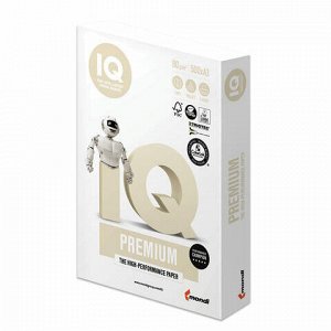 Бумага офисная IQ PREMIUM БОЛЬШОЙ ФОРМАТ (297х420 мм), А3, 80 г/м2, 500 л., марка А+, Австрия, белизна 170%