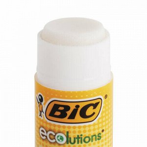 Клей-карандаш BIC "ECOlutions" 36 г, с ароматом яблока, 9192541