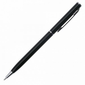 Ручка бизнес-класса шариковая BRAUBERG &quot;Delicate Black&quot;, корпус черный, узел 1 мм, линия письма 0,7 мм,синяя, 141399