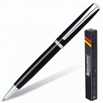 Ручка подарочная шариковая BRAUBERG &quot;Cayman Black&quot;, корпус черный, узел 1 мм, линия письма 0,7 мм, синяя, 141410