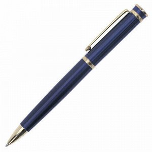 Ручка бизнес-класса шариковая BRAUBERG &quot;Perfect Blue&quot;, корпус синий, узел 1 мм, линия письма 0,7 мм, синяя, 141415