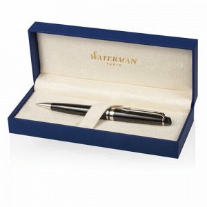 Ручка подарочная шариковая WATERMAN &quot;Expert 3 Black Lacquer CT&quot;, черный лак, палладиевое покрытие деталей, синяя, S0951800