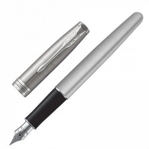 Ручка перьевая PARKER &quot;Sonnet Core Core Stainless Steel CT&quot;, корпус серебристый, палладиевые детали, черная, 1931509