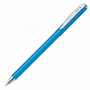 Ручка подарочная шариковая PIERRE CARDIN "Actuel", корпус голубой, алюминий, хром, синяя, PC0702BP