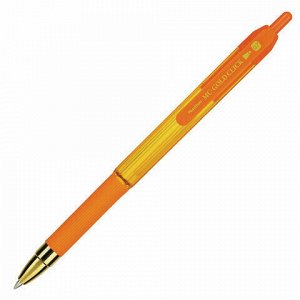 Ручка шариковая масляная автоматическая MUNHWA "MC Gold Click", СИНЯЯ, корпус ассорти, узел 0,7 мм, GCC07-02