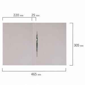 Скоросшиватель картонный мелованный BRAUBERG, 280 г/м2, до 200 листов, 110923