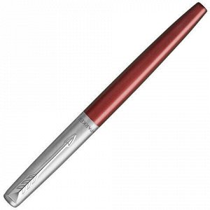 Ручка перьевая PARKER &quot;Jotter Kensington Red CT&quot;, корпус красный, детали из нержавеющей стали, синяя, 2030949