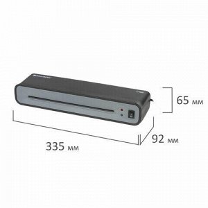 Ламинатор BRAUBERG L460, формат A4, толщина пленки 1 сторона 75-125 мкм, скорость 30 см/мин, 531016