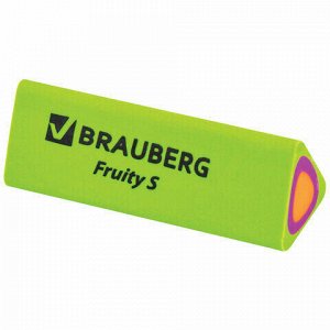 Ластик BRAUBERG &quot;Fruity S&quot;, 44х15х15 мм, цвет ассорти, треугольный, 228713