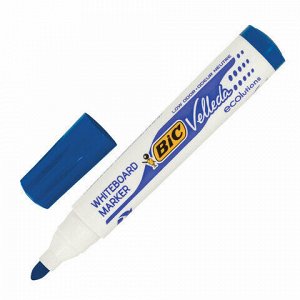 Маркер стираемый для белой доски СИНИЙ, BIC "Velleda", 1,4-5 мм, эргономичный корпус, 904938