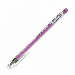 Ручка гелевая CROWN "Hi-Jell Pastel", ФИОЛЕТОВАЯ ПАСТЕЛЬ, 0,8 мм, линия письма 0,5 мм, HJR-500P