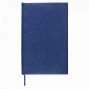 Ежедневник недатированный МАЛЫЙ ФОРМАТ (100х150 мм) А6, BRAUBERG "Select", балакрон, 160 л., темно-синий, 123481