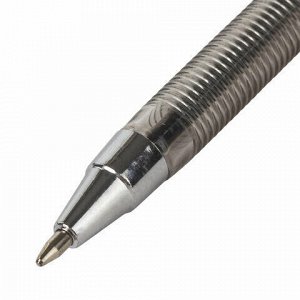 Ручка шариковая STAFF AA-927, ЧЕРНАЯ, корпус тонированный, хромированные детали, 0,7 мм, линия 0,35 мм, 142810