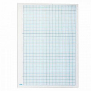 Бумага масштабно-координатная, А4, 210х295 мм, голубая, на скобе, 16 листов, HATBER, 16Бм4_02284