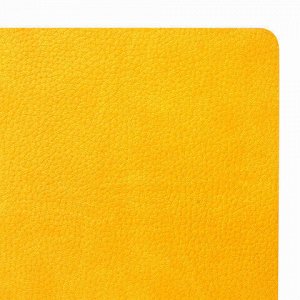 Ежедневник недатированный А5 (138х213 мм) BRAUBERG "Stylish", кожзам, гибкий, 160 л., желтый, 111863