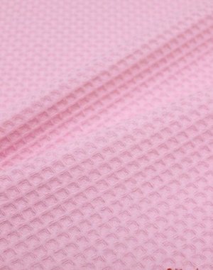 Вафельное премиум-полотно "Italy" цв.Бледно-розовый, ш.1.5, хлопок-100%, 240 гр/м.кв