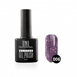 Гель-лак "TNL - Glitter" №06 - Фиолетовый (10 мл.)