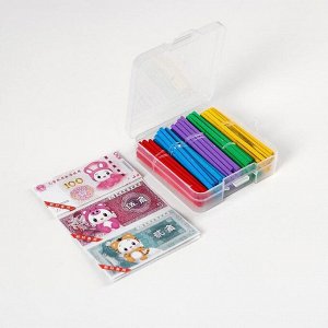Счётные палочки в пластиковой коробке, малые, разноцветные, размер: 8 ? 0.5 см