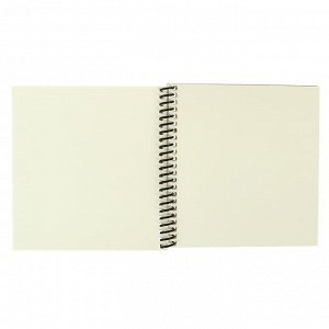 Скетчбук А6, 40 листов на гребне «Чёрно-белая полоска», жёсткая подложка, картонная обложка, блок 100 г/м2