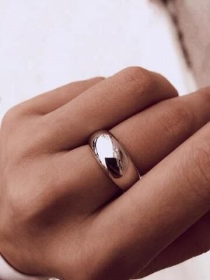 Серебряное дутое узкое кольцо