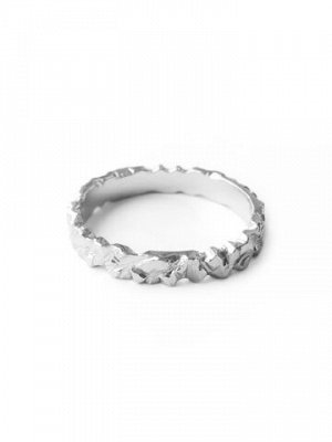 Серебряное кольцо "Кратер"
