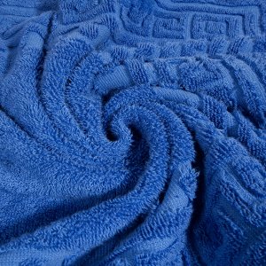 Полотенце махровое Cezar, 430 г/м2, синие 50*90