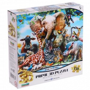 3D Пазл 150 элементов «Улыбка Африки», 5+