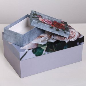 Набор подарочных коробок 10 в 1 «Цветы», 12 х 7 х 4 - 32,5 х 20 х 12,5 см